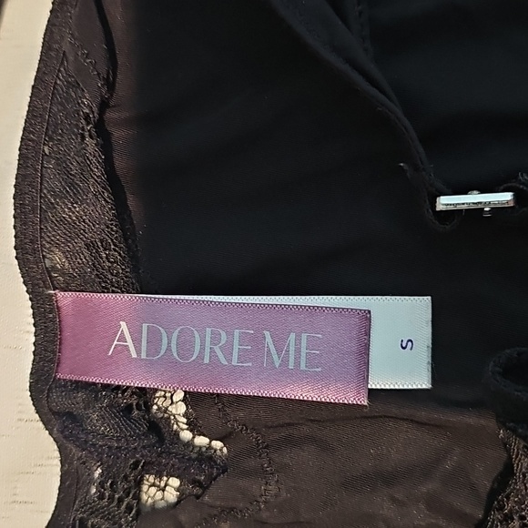 NEW Adore Me Black Lace Bra & Panty Set Lingerie Intimates, Size 34C - Picture 4 of 4